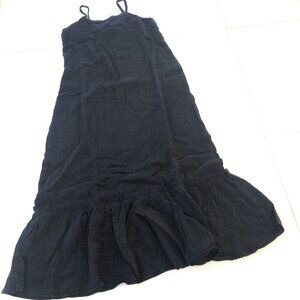 🆕NWT Papallou Black Muslin Maxi Slip Dress